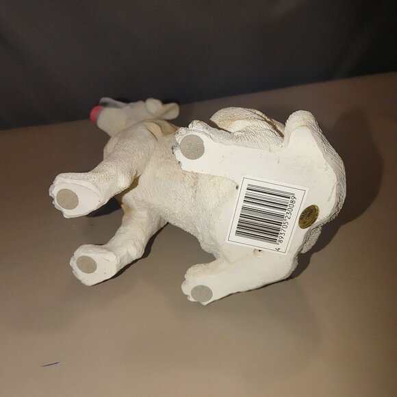 Vintage Yellow Labrador Dog Figurine 9 inches Painted Resin Collectible Statue - Picture 4 of 8